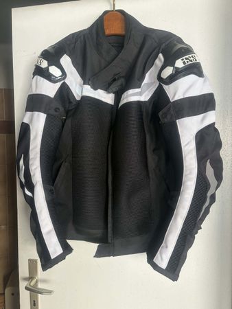 Motorradjacke, Grösse XL, IXS, Schwarz-Weiss, Top Zustand!