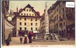 Luzern - Weinmarkt - animee - Litho