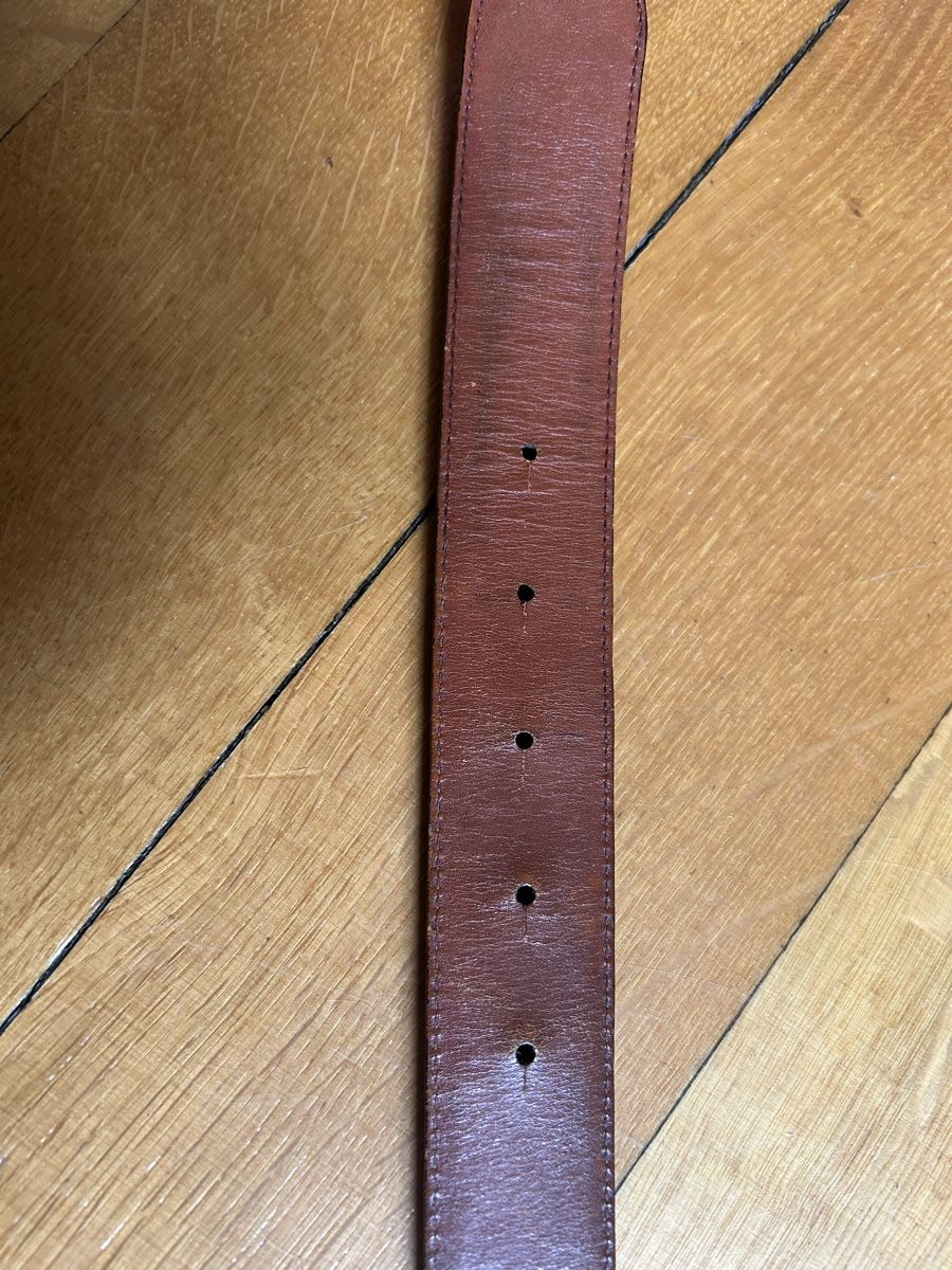 Gürtel: Ralph Lauren Leather Belt, Silver, Size 34/85 Black – Gebraucht aus Lausanne von dre_th8k 4