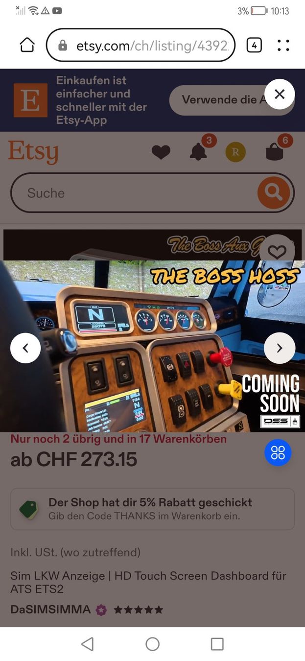 PCs: Pc SIMRACING HD TOUCHSCREEN TACHO – Gebraucht aus Altnau von playboy