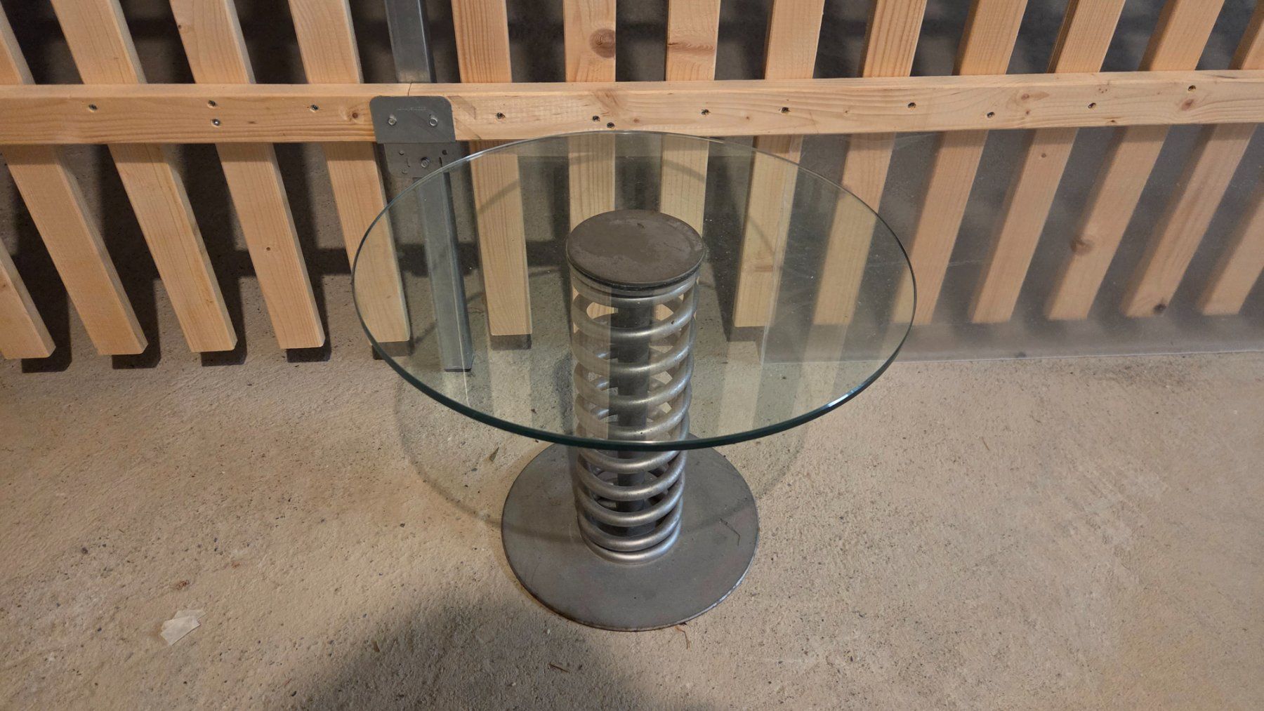Tavoli: petite table ronde en verre – Usato da Martigny venduto da joh_529v 1
