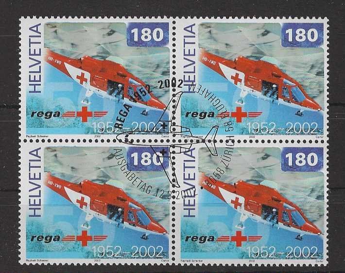 Alle Briefmarken: 2002 Nr. 1040 50 Jahre REGA ET – Gebraucht aus Basel von Melphi
