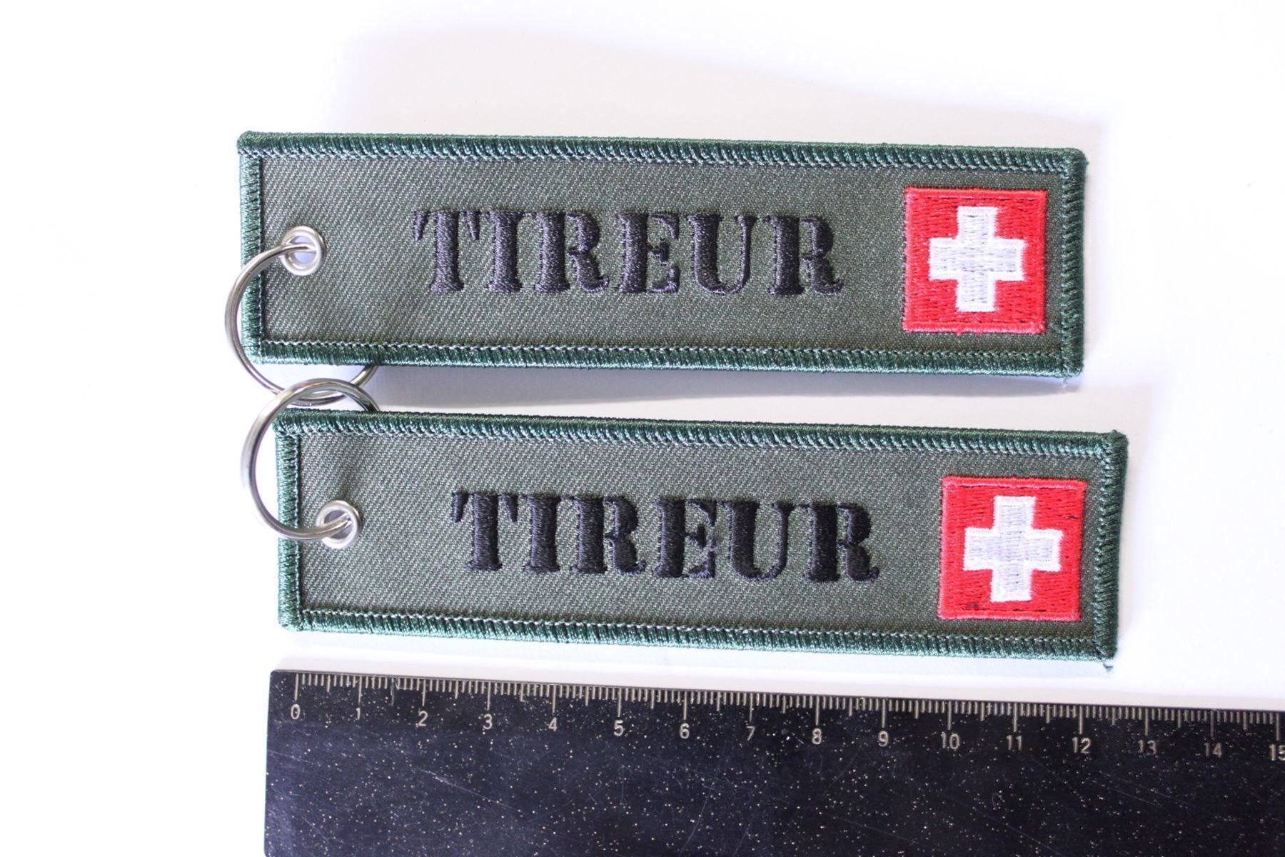 Schlüsselanhänger & - bänder: 2 porte clef tireur GP 11 , GP 90 – Neu (gemäss Beschreibung) aus La plaine von 762