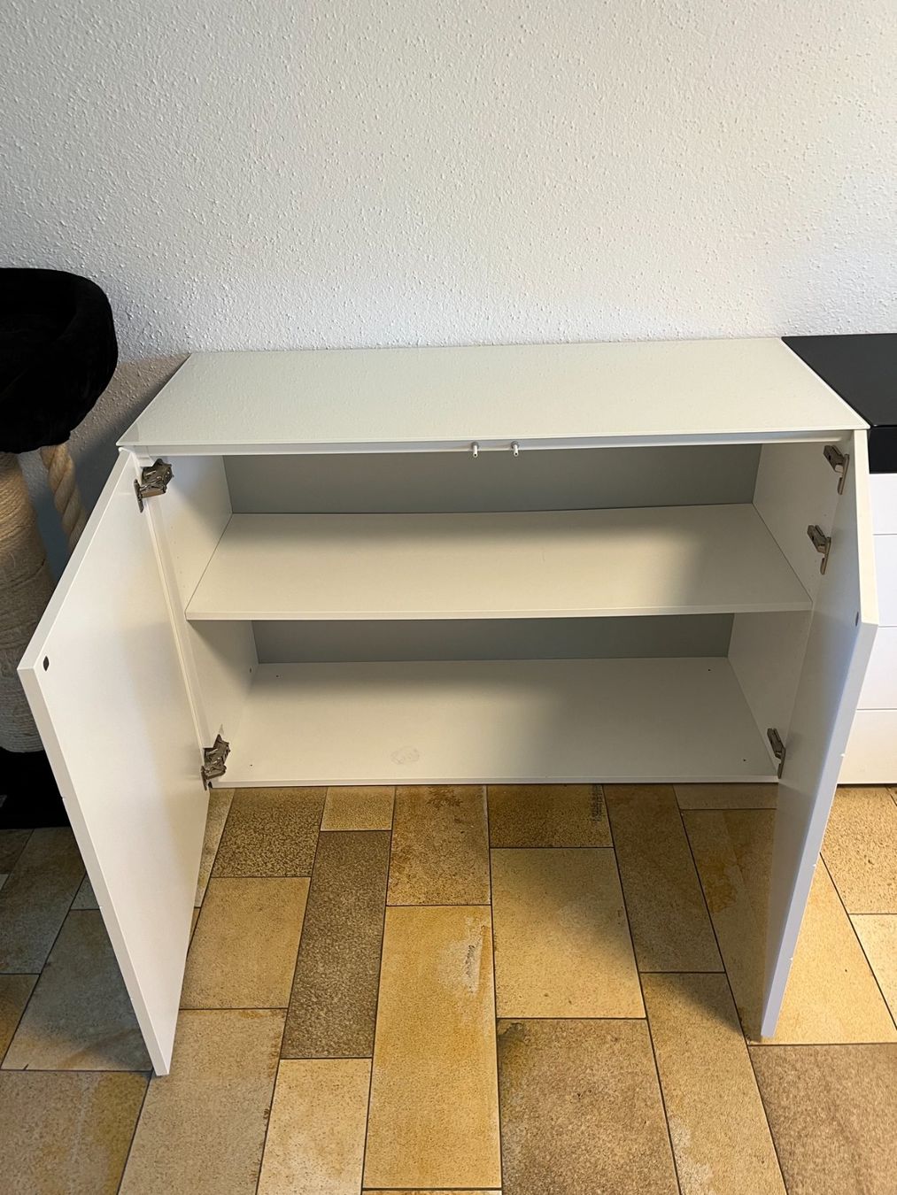 Kommoden: Modernes Sideboard Hochglanz Weiss-Schwarz Vitrine Barklappe – Gebraucht aus Leuggern von Yzerman2 6