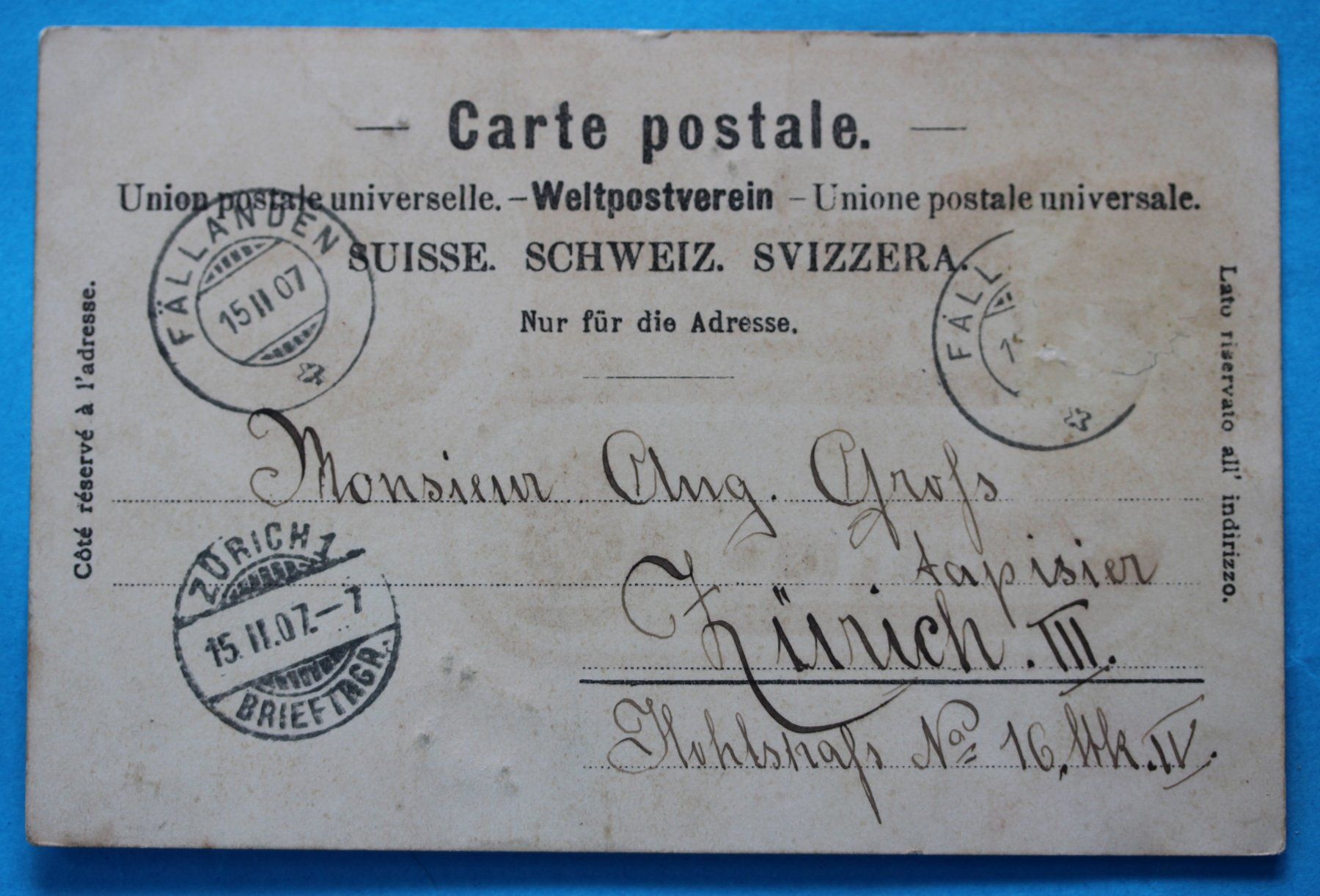 Ansichtskarten: SCHWERZENBACH LITHO AK – Gebraucht aus Lotzwil von pirolh 1