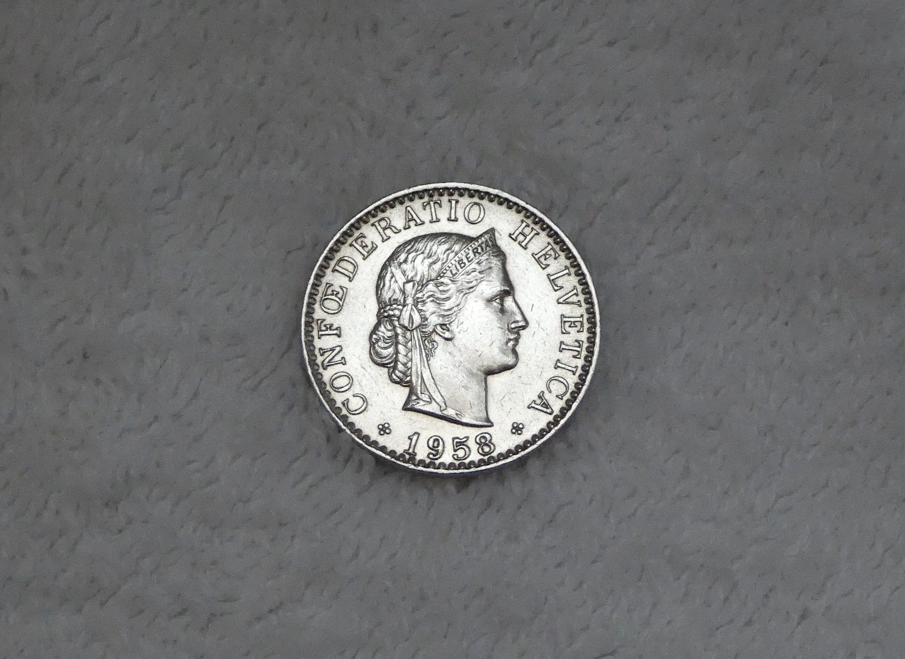 Tutti le monete: 20 centimes/rappen 1958 – Usato da Nyon venduto da Ilmi09