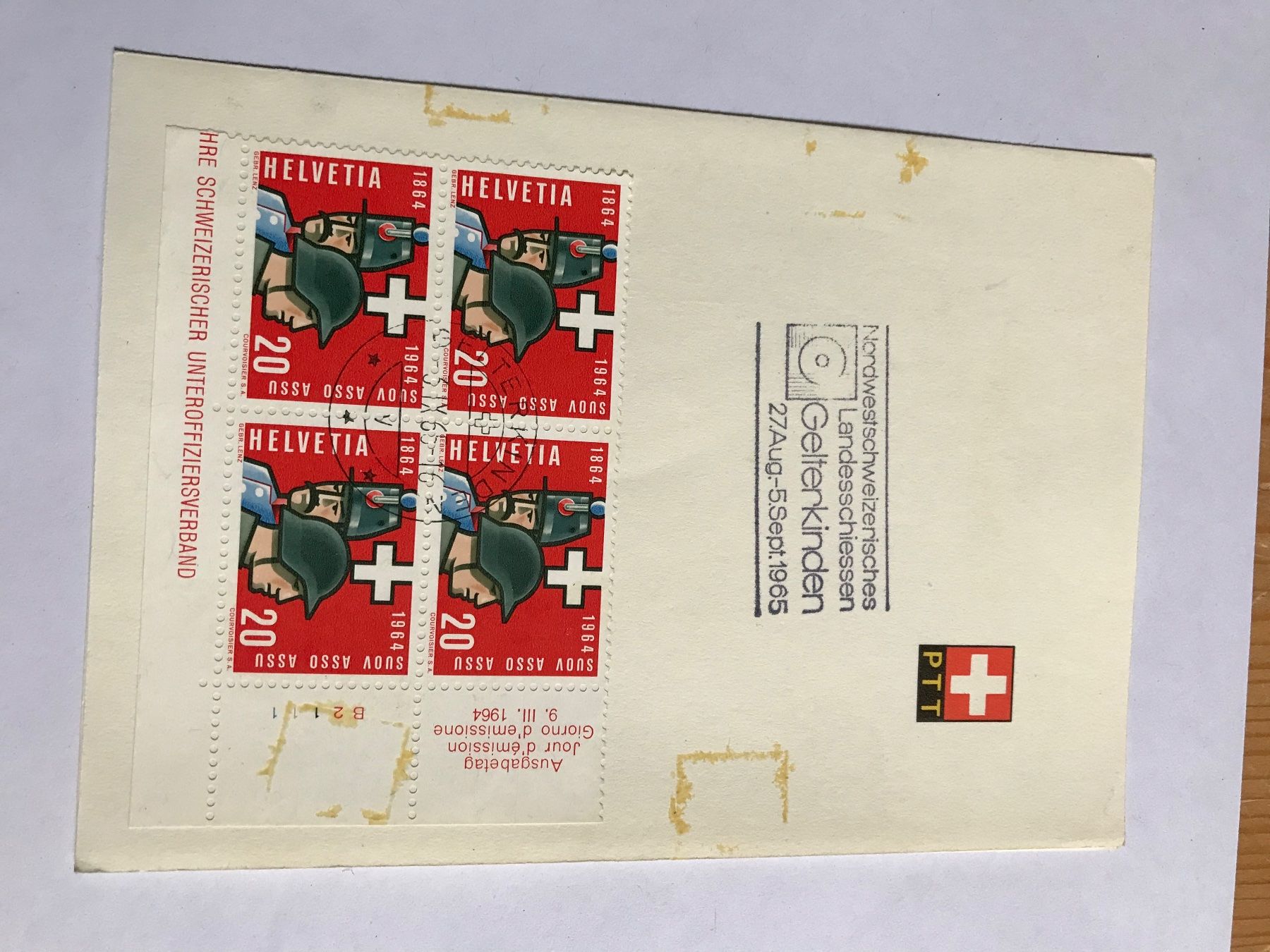 Tutti i francobolli: briefmarken schweiz 1964, aufmerksamkeit der schweizer post – Usato da liestal venduto da makai05 2