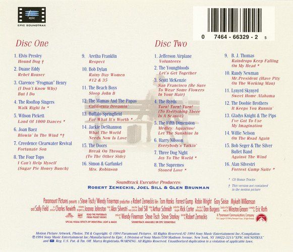 CDs: 1994 Forrest Gump Soundtrack 2CD - Selten! – Gebraucht aus Grenchen von ren_kl5m 1