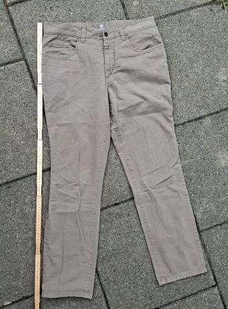 Stoffhosen beige/grün W32 L30