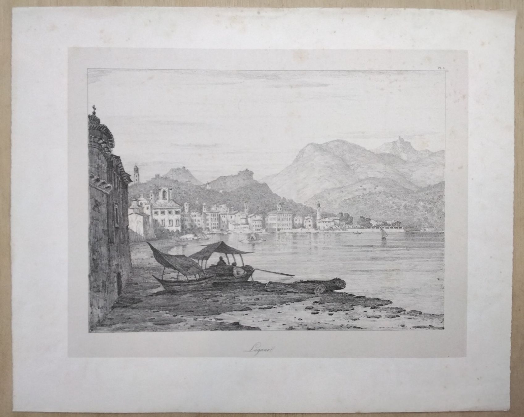 Grafica & Litografie: William Linton Lugano Lithographie 1831 – Usato da Cavigliano venduto da zamamasa 1