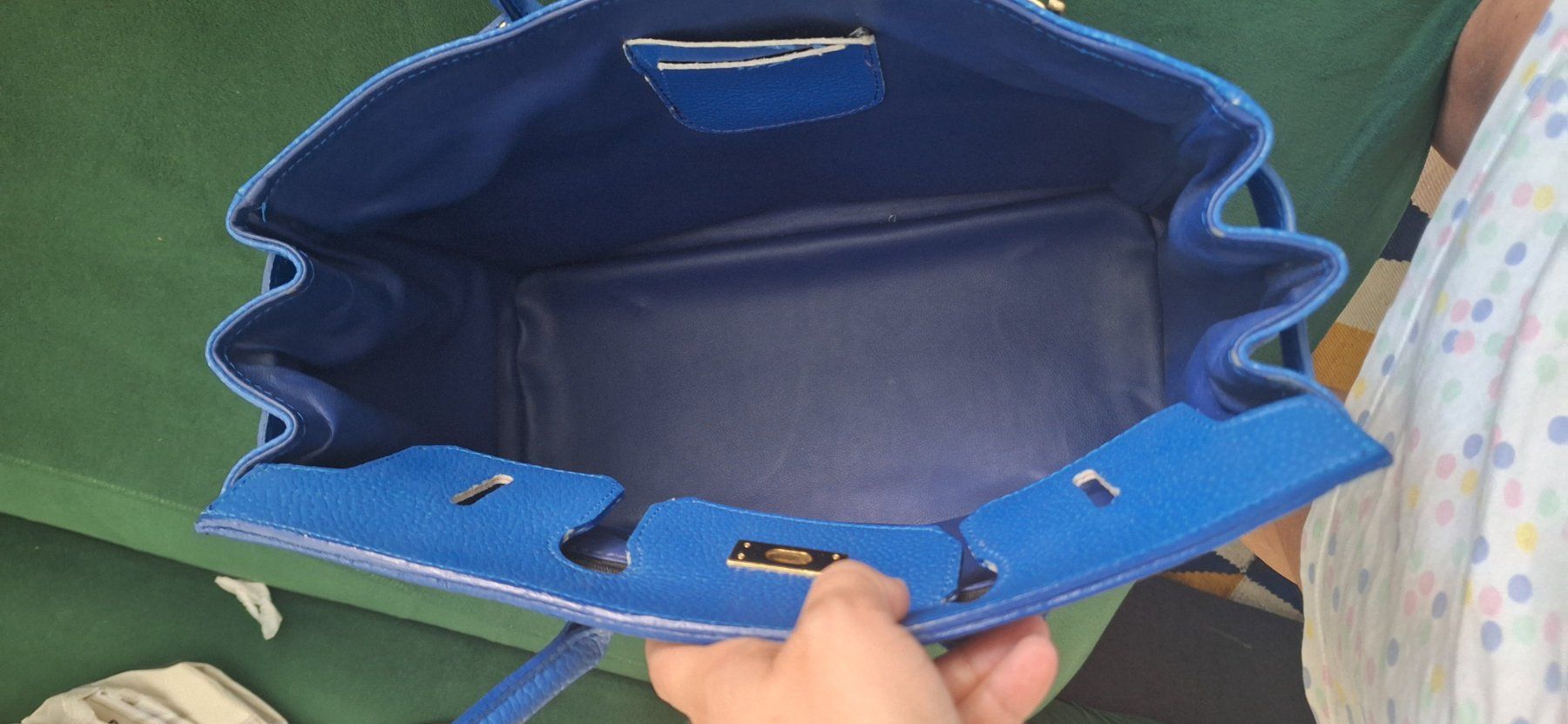 Borse da donna: Blaue stylische Tasche – Usato da Zürich venduto da If4 8