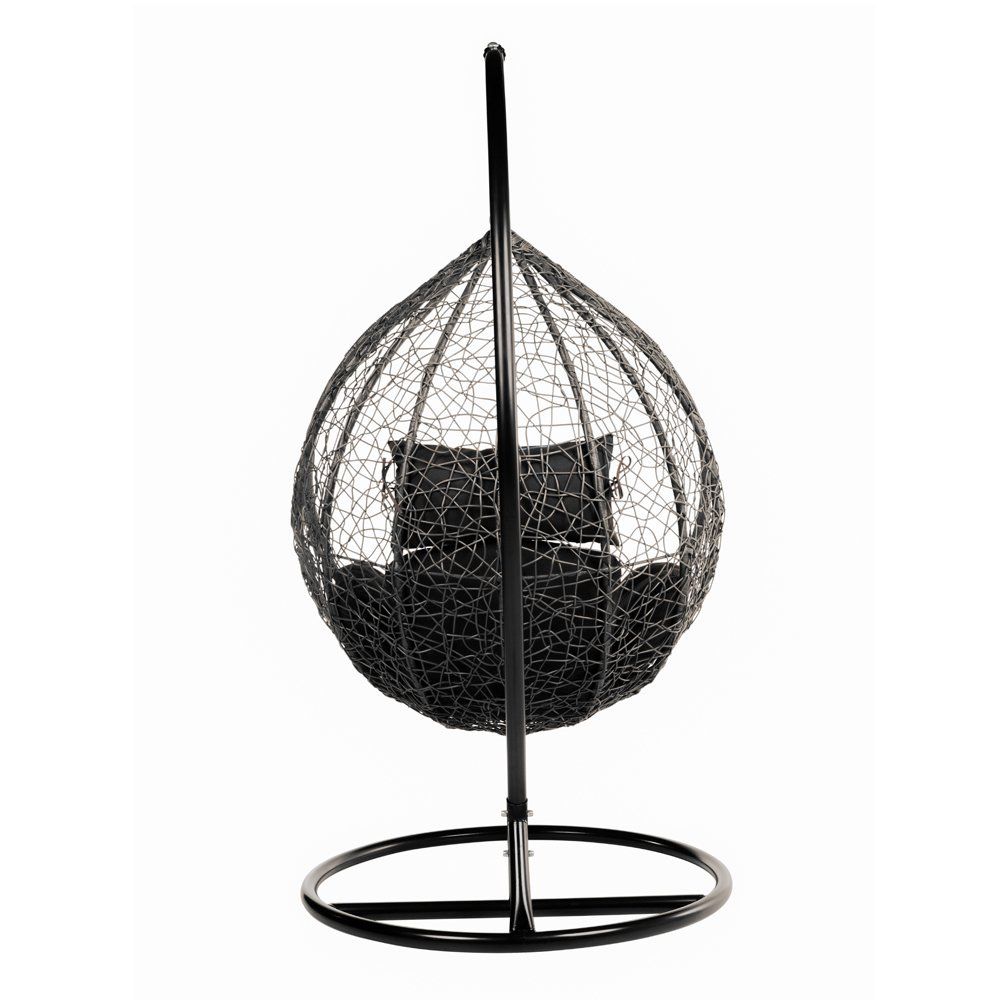 Gartenhängesitze: Polyrattan Hängesessel CUBA SCHWARZ - inkl. Regenabdeckung – Neu und originalverpackt aus Wallenwil von toesstal-vertrieb 8