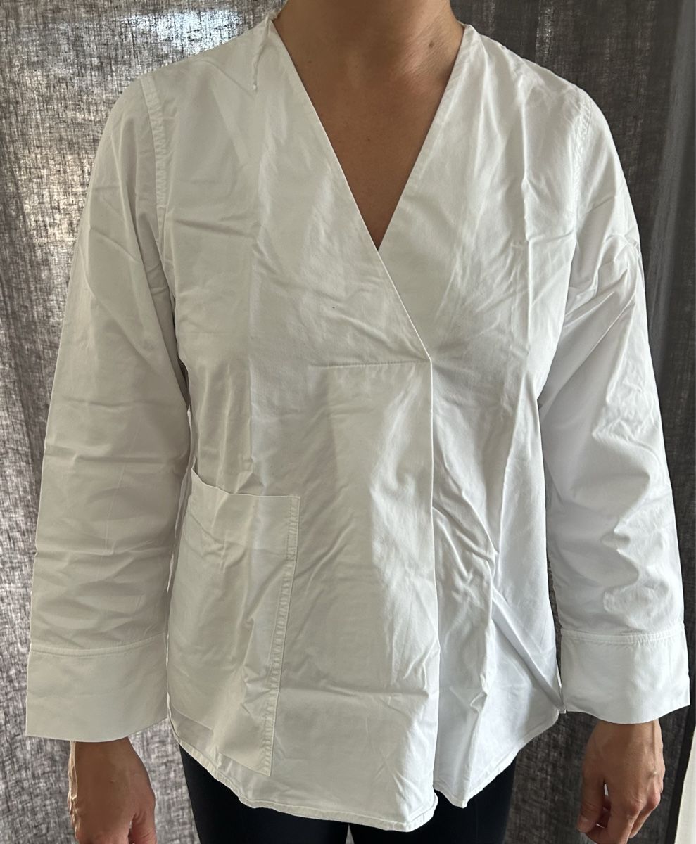 Cos Blusen: Weisse Bluse COS Baumwolle Damen – Gebraucht aus Wimmis von rimnakit