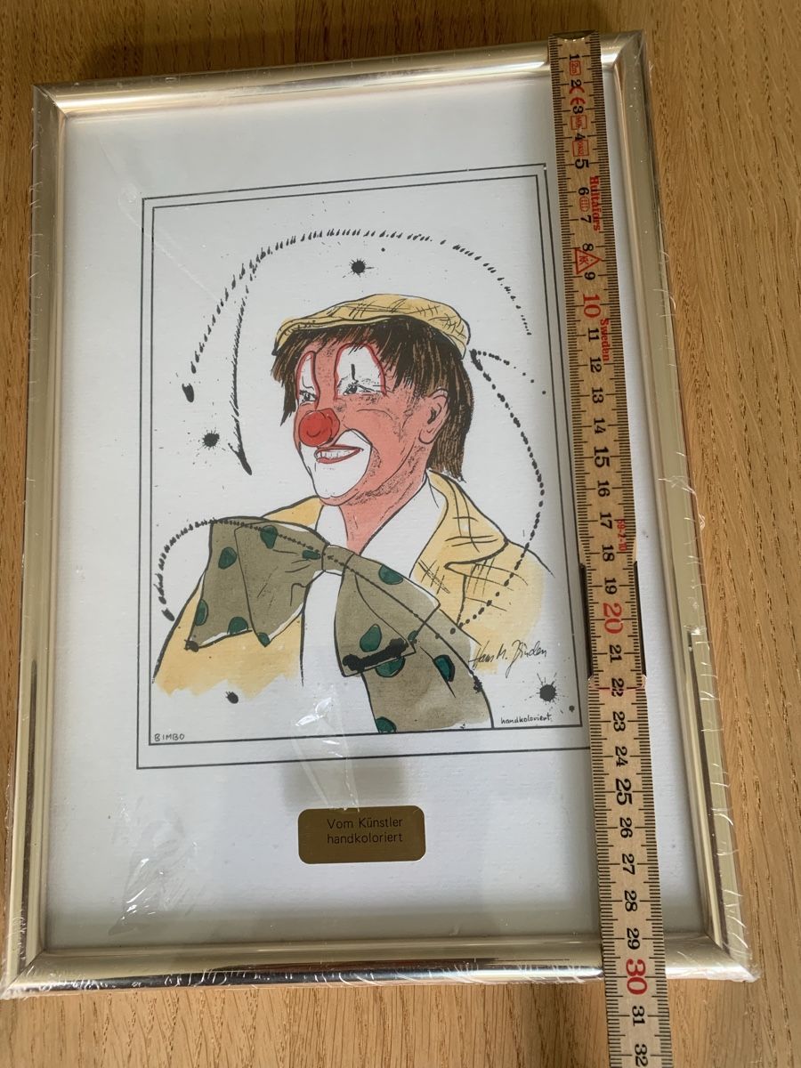 Poster & Bilder: 3 Clown-Bilder von Hans M. Zbinden – Neu (gemäss Beschreibung) aus Galgenen von Waldliesel 6