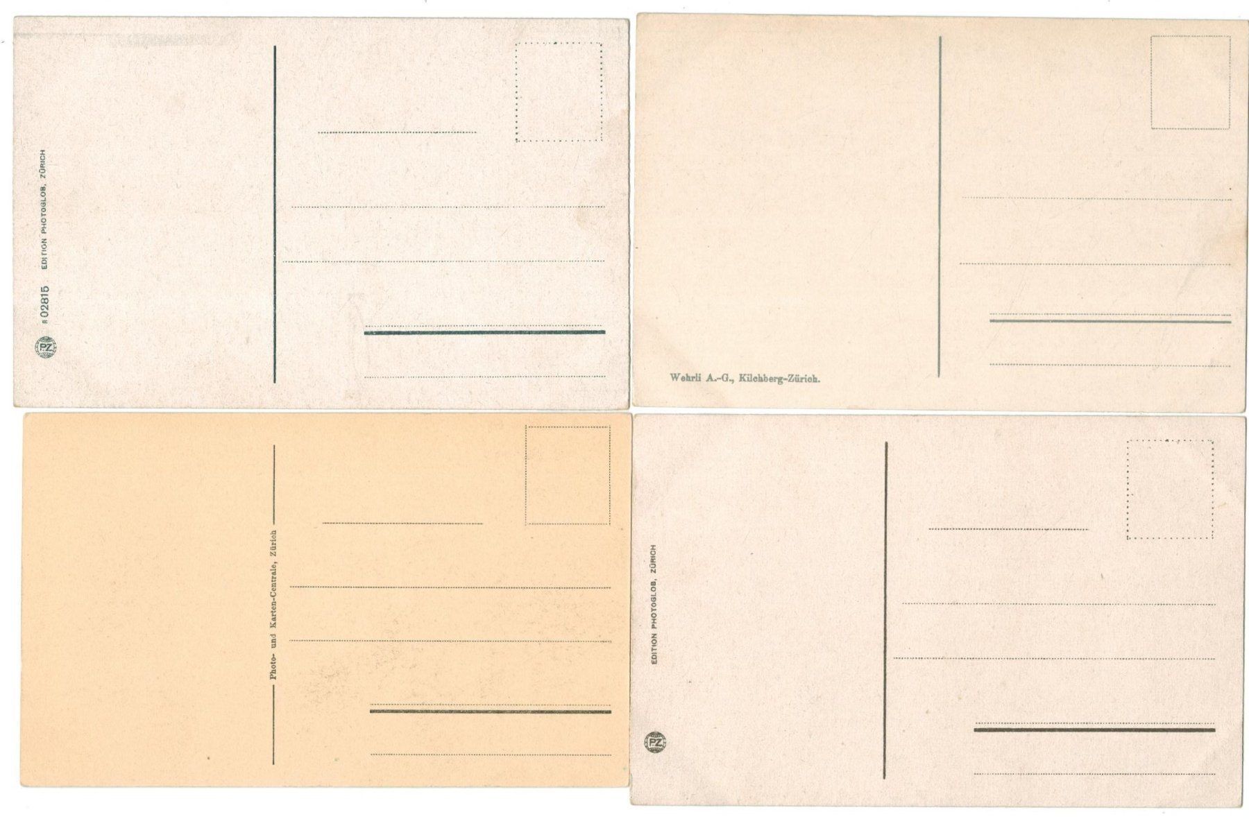 Cartoline postali: 4 AK Üetliberg – Usato da Zürich venduto da Tolima194 1