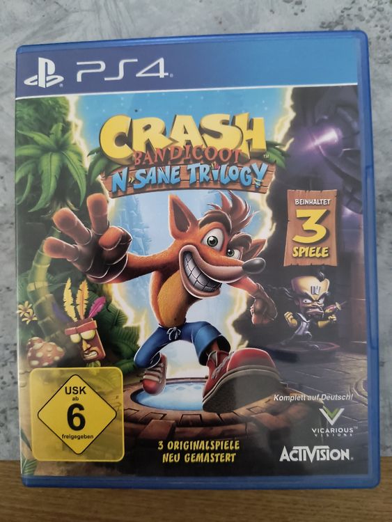 Crash bandicoot n sane trilogy pour PS4 - Jeux vidéo
