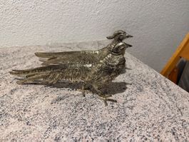 Vintage Fasanenfiguren versilbert