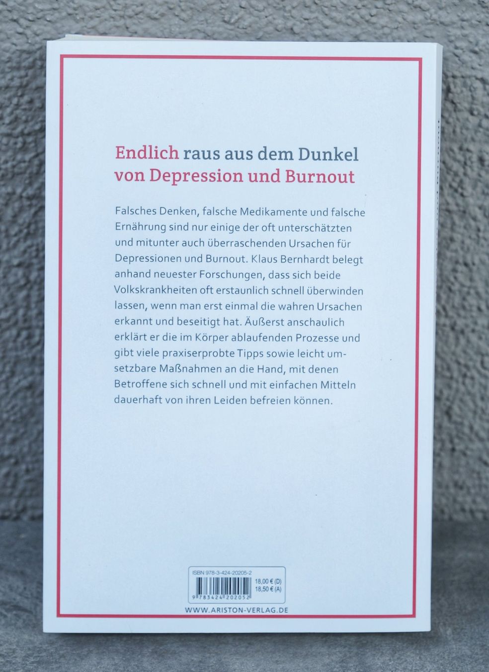 Libri: Depression und Burnout loswerden Buch Klaus Bernhardt – Usato da Winkel venduto da man_2qfr 1