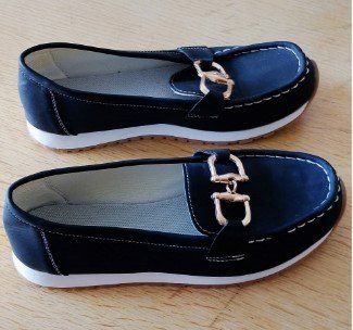 Damenschuhe: Mocassin en Daim noir pointure 40 – Neu (gemäss Beschreibung) aus Crans VS von est_8mbd 1