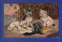 CHAT - Chats écrivains - Oblitération linéaire ALTORF