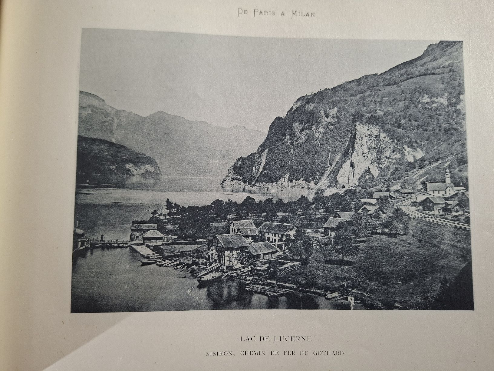 Bücher: antikes Buch, De Paris a Milan par le Gotthard – Gebraucht aus Grindelwald von carro5 4