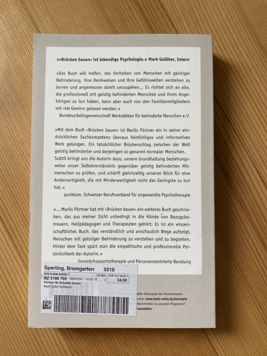 Libri: Brücken bauen, Marlis Pörtner – Usato da Villmergen venduto da Fabiola22 1