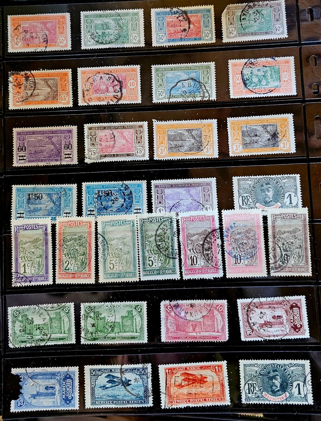Tous les timbres: FRANCE colonies – D'occasion à Les Valettes par Nuba1