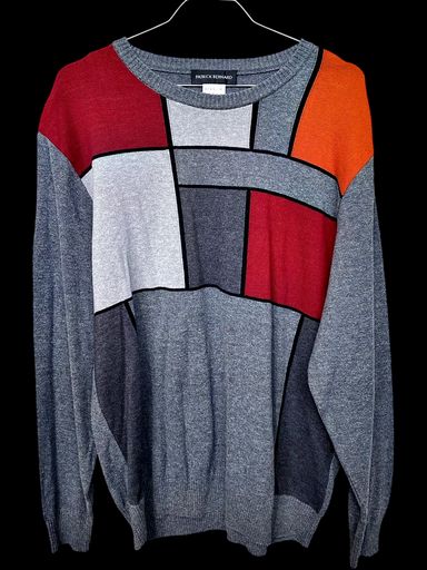Maglioni & Felpe: Patrick Bernard Colorblock Pullover - Größe 52 - Grau mit – Usato da Zug venduto da vinokilo 1