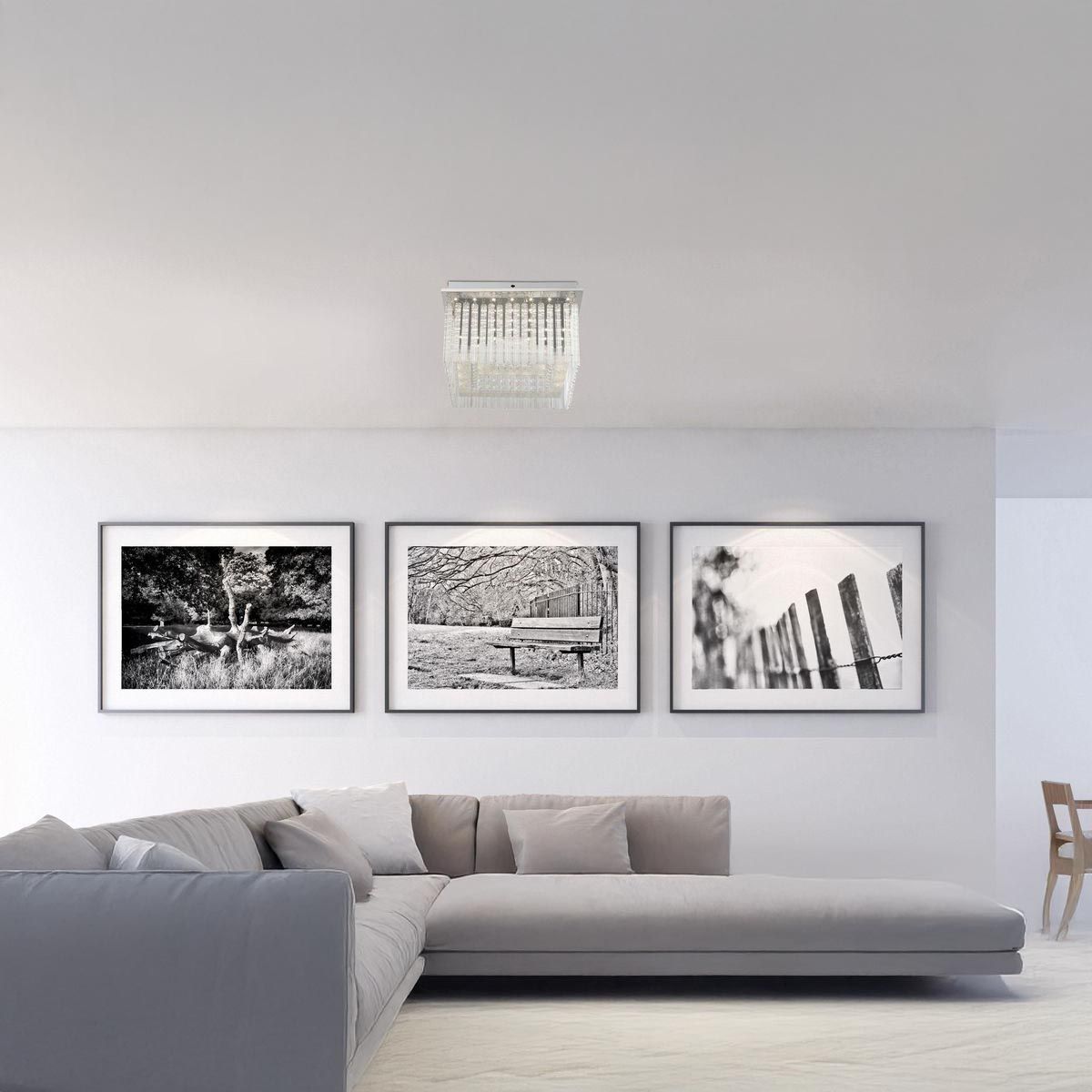Lampadari & plafoniere: LED Deckenleuchte, Chrom, 36 cm x 36 cm – Nuovo (secondo la descrizione) da Kreuzlingen venduto da Smart-Light 2