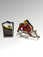 Wengen Ski Pins, 2 Stk, Lauberhornrennen, VINTAGE