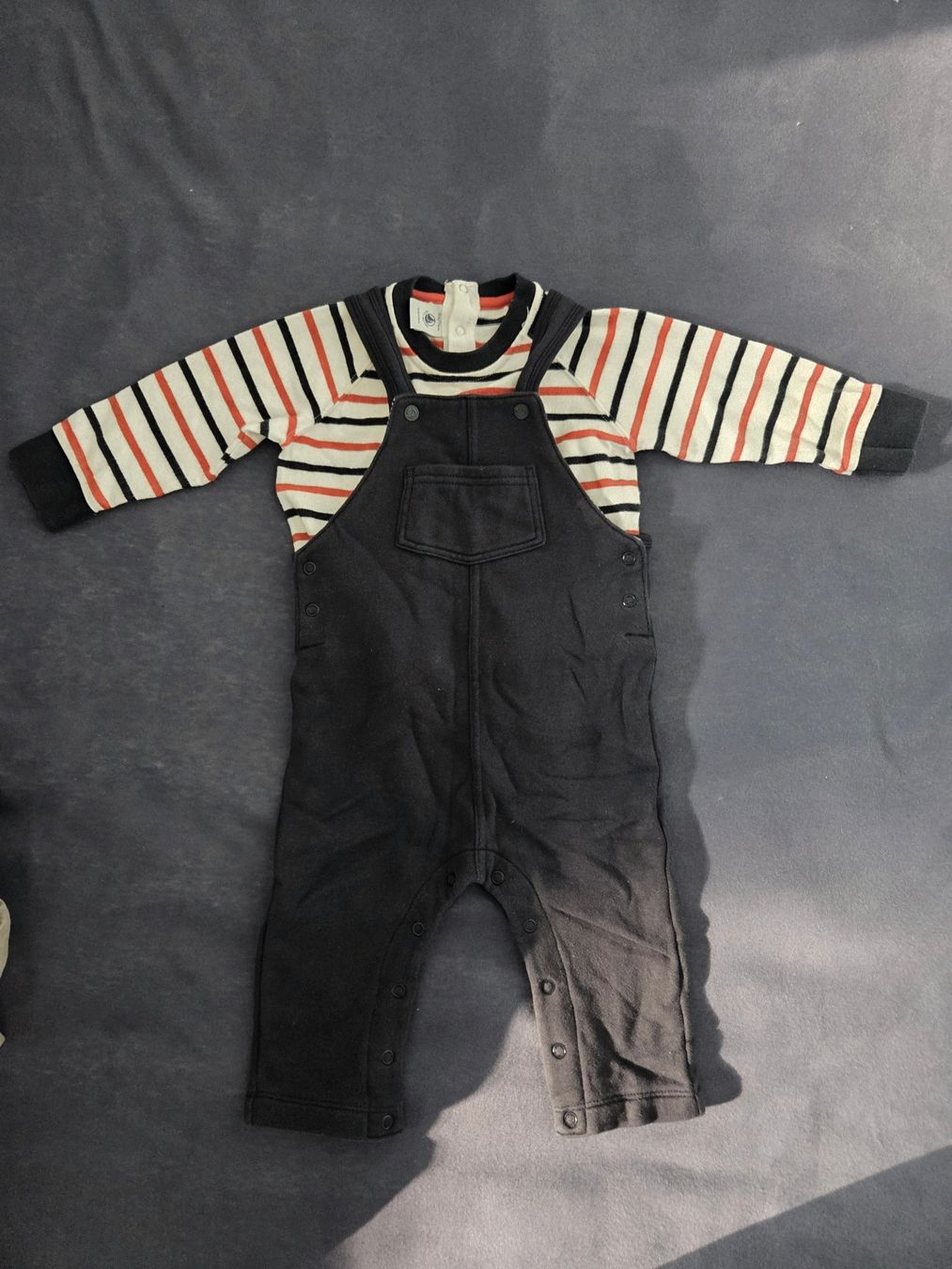 Petit Bateau Kleiderpakete & -sets: Set Pullover u. Latzhose von Petit Bateau Gr.74cm – Gebraucht aus Basel von kat_69z6
