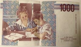 Banknote Italien: Mille Lire - banconota italiana