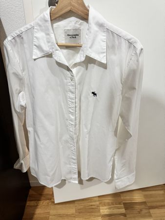 Chemise Abercrombie & Fitch blanc taille S état usagé