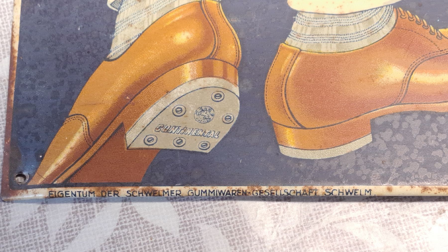Continental Insegne: Continental Absätze Blechschild antik – Usato da schönholzerswilen venduto da Vistapoint 1