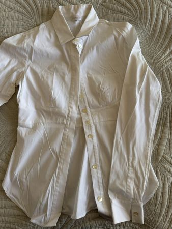 Chemise LA PERLA blanc taille 36 bon état