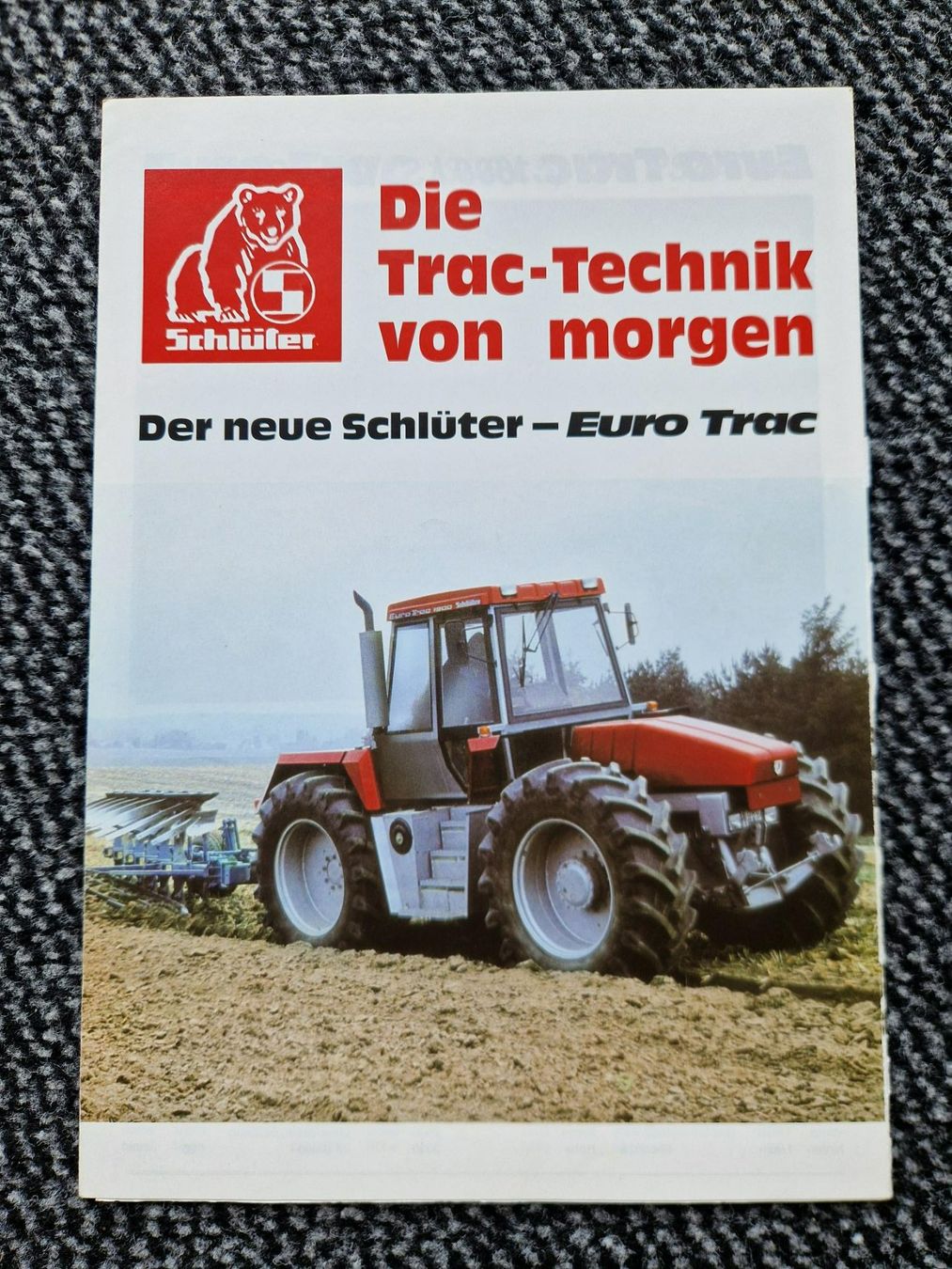 Trattori: Original Prospekt Schlüter Traktor Euro-Trac 1300 - 1900LS – Usato da Dürnten venduto da Bachtel84