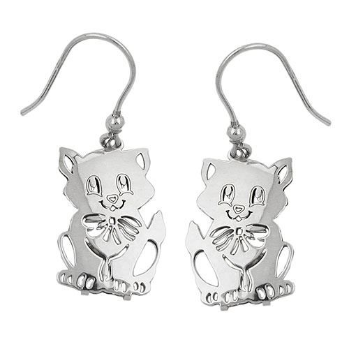 Ohrringe & -stecker: Katze Kinderohrringe / Hänger 925Silber – Neu und originalverpackt aus Wetzikon ZH von shoo-shoos