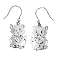 Katze Kinderohrringe / Hänger 925Silber