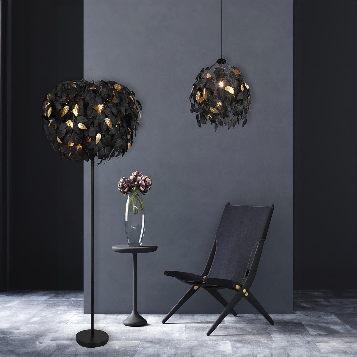 Lampadari & plafoniere: Pendelleuchte, Blätter-Look, 38 cm Ø – Nuovo (secondo la descrizione) da Kreuzlingen venduto da Smart-Light 1