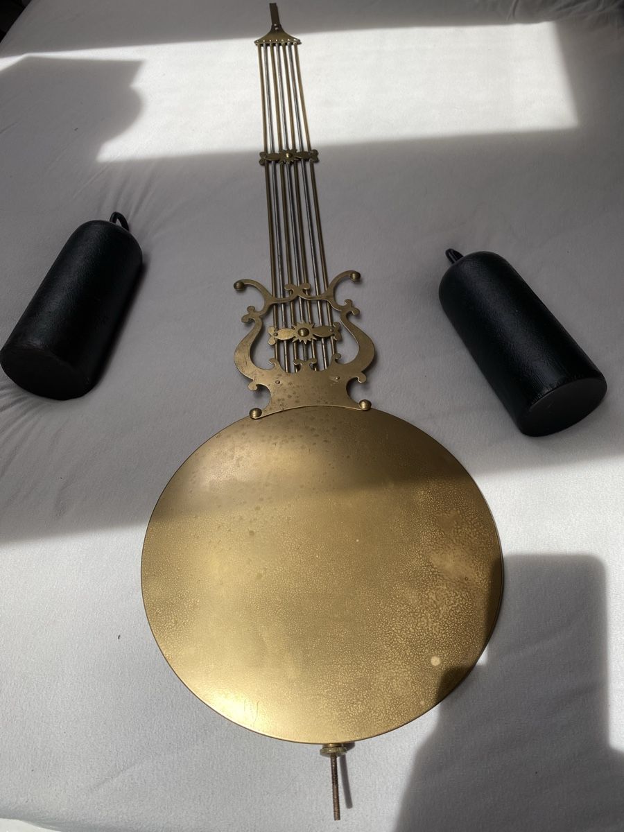 Orologi: Wunderschöne Comtoise Gold-Pendeluhr – Usato da Adetswil venduto da rof01 3