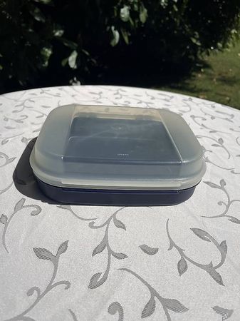 Tupperware Frischetresor / Zwilling dunkelblau ca. 1 Liter