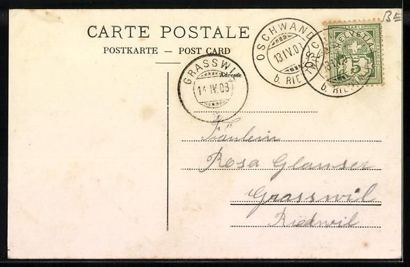 Cartes postales: Wäckerschwend, Ansicht vom Gasthaus, Te – D'occasion à Berlin par bartko-reher 1