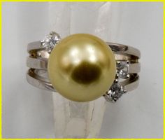 Ring South Sea - Muschelkernperlen 925 Silber