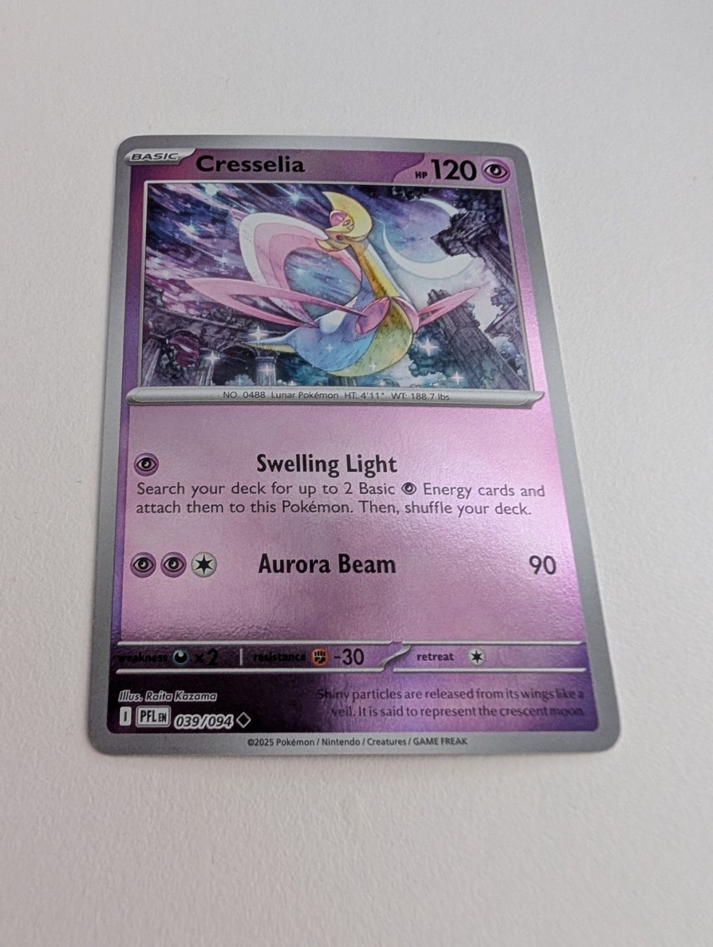 Pokémon Carte collezionabili: Cresselia Pokemon Reverse Holo Card PFL EN – Usato da Hünenberg See venduto da SpecialEditionGaming