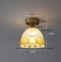 Plafonnier en verre Style Tiffany nordique moderne