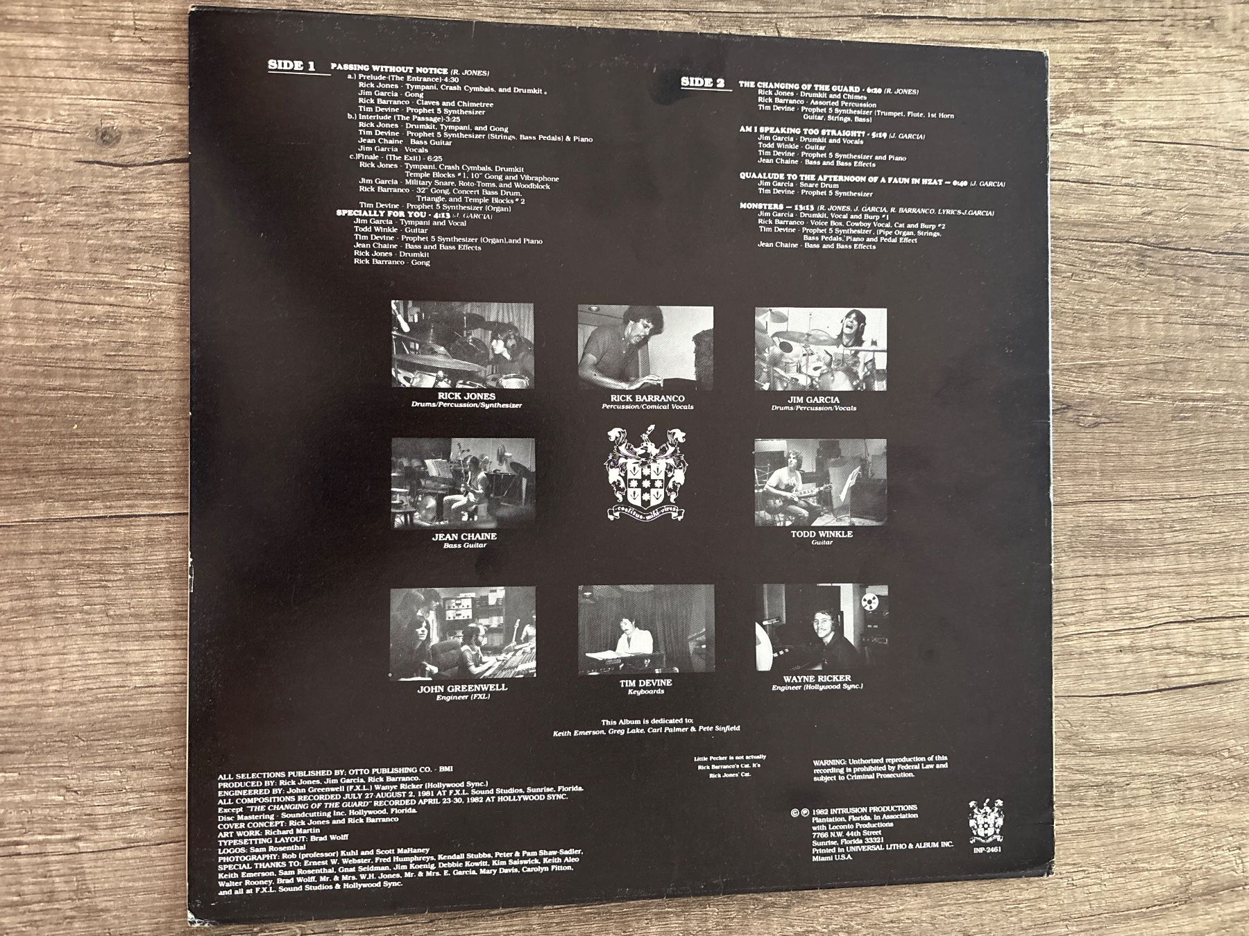 Schallplatten: Intrusion - Passing Without Notice - LP – Gebraucht aus Frutigen von Philippe_jsp 1