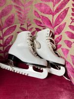 Schlittschuhe Leder weiss