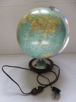 Globus,Columbus,Duo,50er Jahre,leuchtend,Glas