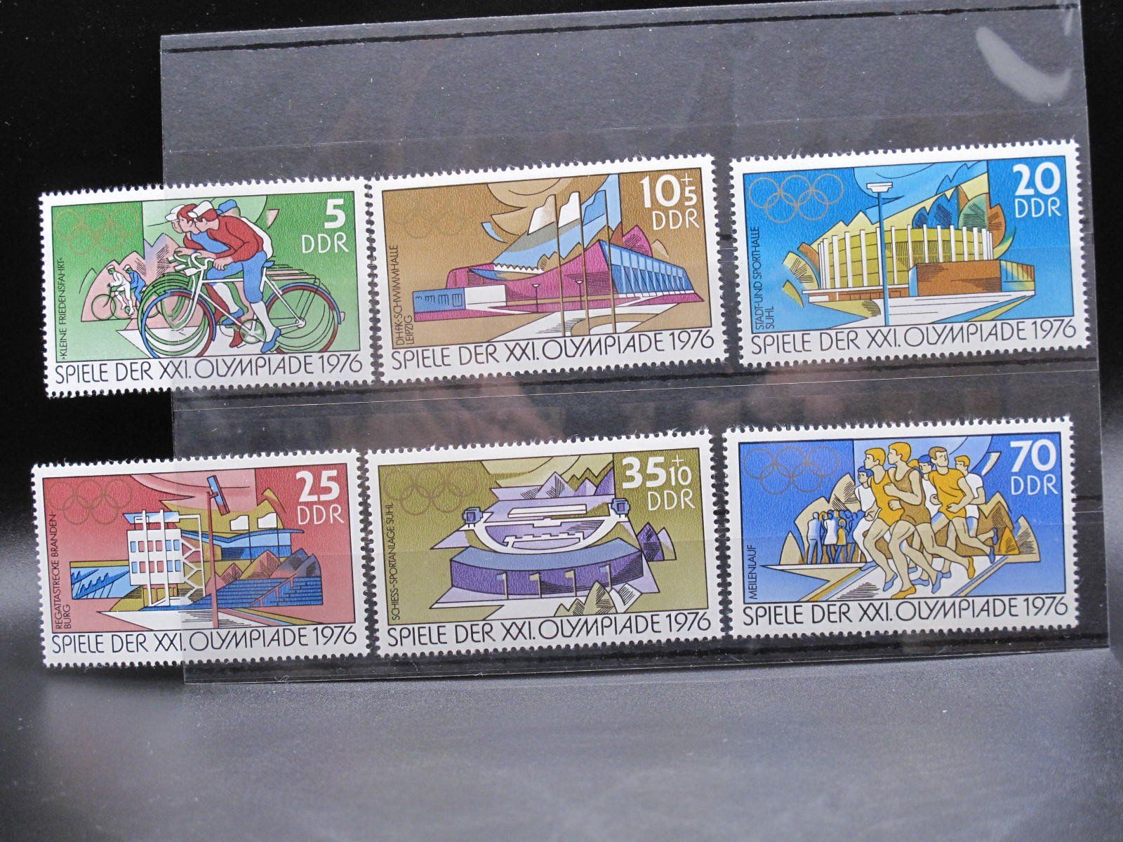 Tutti i francobolli: DDR 1976 Olymp. Sommerspiele ** – Usato da Wil SG venduto da fva01