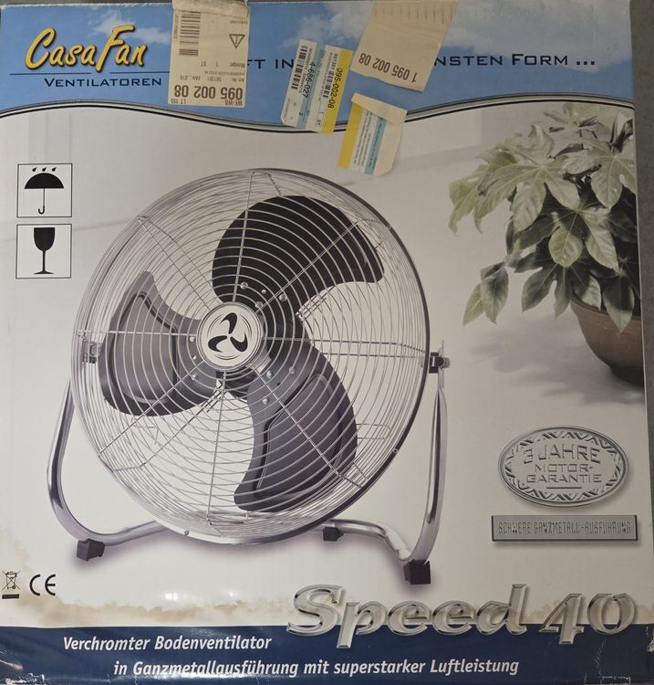 Ventilator CasaFan Speed 40‑G CH (Chrom/Schwarz) (Gebraucht) in ...